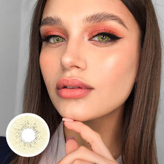 Lentes de contacto de color marrón océano con prescripción médica