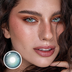 Lentes de contacto de color azul esmeralda Faylinn