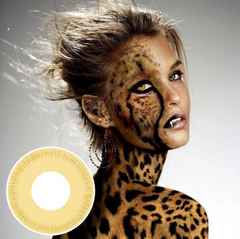 Lentes de contacto de color amarillo para cosplay de Avatar