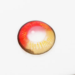 Lentes de contacto de color marrón rojizo con prescripción de anime para cosplay