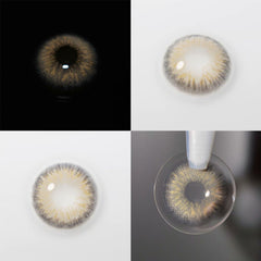 Lentes de contacto de color Citha Hazel Brown con prescripción médica