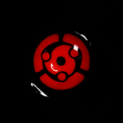 Lentes de contacto de color rojo Syaringan para Halloween