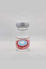 Lentes de contacto de Halloween de 22 mm con efecto zombi infectado e inyectados en sangre