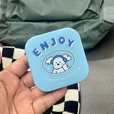 Estuche para lentes de contacto con diseño de cachorro, moderno y genial