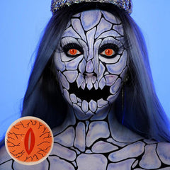 Lentes de contacto de color rojo de Demon Slayer Kibutsuji Muzan para cosplay