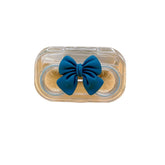 Estuche transparente para lentes de contacto de color