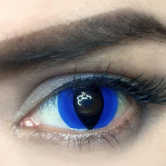 Lentes de contacto de color azul para cosplay de ojos de gato