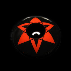 Lentes de contacto de color rojo con prescripción de Naruto Uchiha Sasuke Shalingan