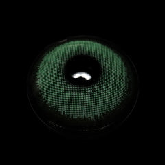 Lentes de contacto de color verde con diseño de dibujos animados para cosplay