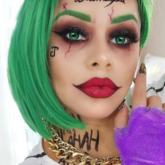 Lentes de contacto de color Cosplay Green Manson