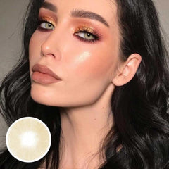 Lentes de contacto de color marrón claro con prescripción médica Polar