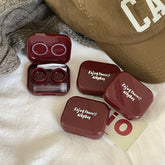 Estuche para lentes de contacto de colores retro