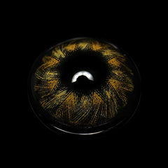 Lentes de contacto de color marrón con prescripción de hierba de limón para cosplay