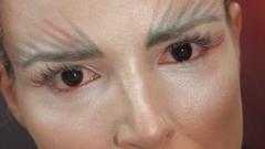 Lentes de contacto de color rojo Halloween Hell Raiser