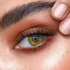 Lentes de contacto de color verde jade océano con prescripción médica