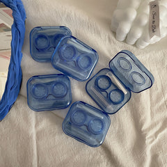 Estuche elegante para lentes de contacto de colores