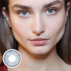 Lentes de contacto de color azul gema