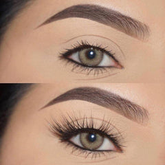 Lentes de contacto de color marrón caramelo de primera calidad con prescripción médica