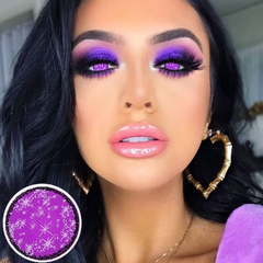Lentes de contacto de color morado para cosplay de verano