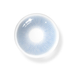 Lentes de contacto de color azul reina