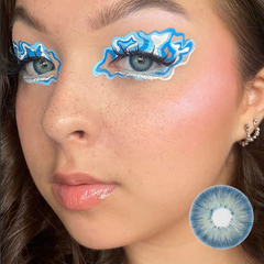 Lentes de contacto de color azul antártico de Amazonia con prescripción médica