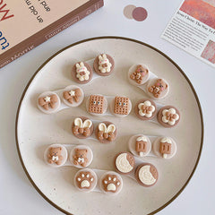 Estuche para lentes de contacto de color sólido