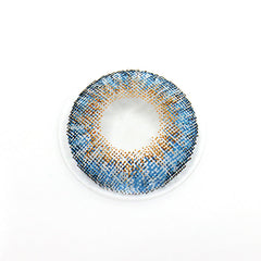 Lentes de contacto de color azul océano