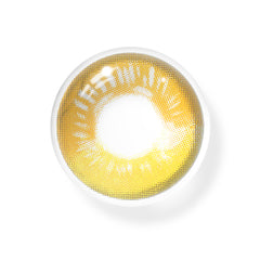 Lentes de contacto de color amarillo con prescripción de anime para cosplay