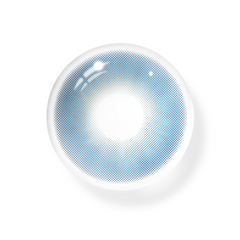 Lentes de contacto de color azul romero