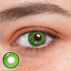 Lentes de contacto de color verde Morena