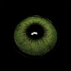 Lentes de contacto de color verde océano con prescripción médica