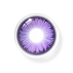 Lentes de contacto de color morado con diseño de mariposa para cosplay