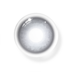 Lentes de contacto de color azul geranio