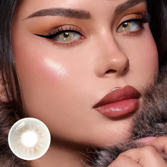 Lentes de contacto de color gris cassia