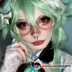 Lentes de contacto de color naranja y marrón de Cosplay Queen