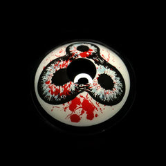 Lentes de contacto de color negro para cosplay con ojos de diablo