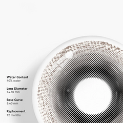 Lentes de contacto de color gris para cosplay de Kuro Mime