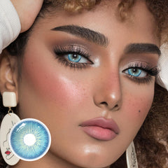 Lentes de contacto de color azul Eris