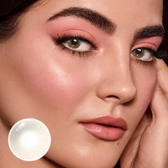 Lentes de contacto de color marrón ocre Hidrocor con prescripción médica