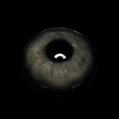 Lentes de contacto de color gris claro tormentoso