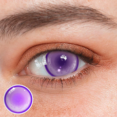 Lentes de contacto de color morado de hada para cosplay