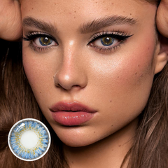 Nuevas lentes de contacto de color azul cielo de 3 tonos