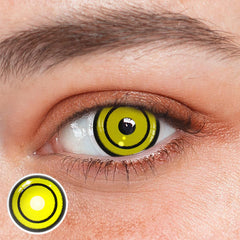 Lentes de contacto de color amarillo de Makima, el hombre de la motosierra para cosplay