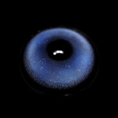 Lentes de contacto de color azul con borde dorado para cosplay