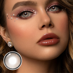 Lentes de contacto de color marrón leche Linette