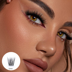 Pestañas negras Gabriela - 12 mm