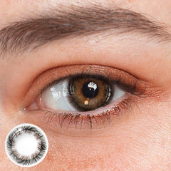 Lentes de contacto de color Cosplay Lemon Grass Black con prescripción médica