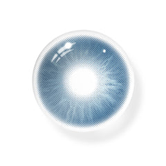 Lentes de contacto de color con prescripción de oxitocina azul Love Story