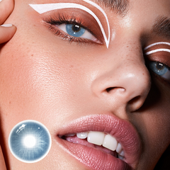 Lentes de contacto de color con prescripción de oxitocina azul Love Story