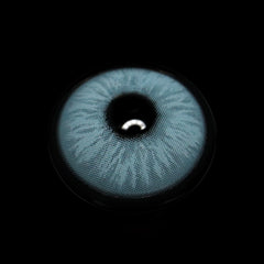 Lentes de contacto de color azul mula